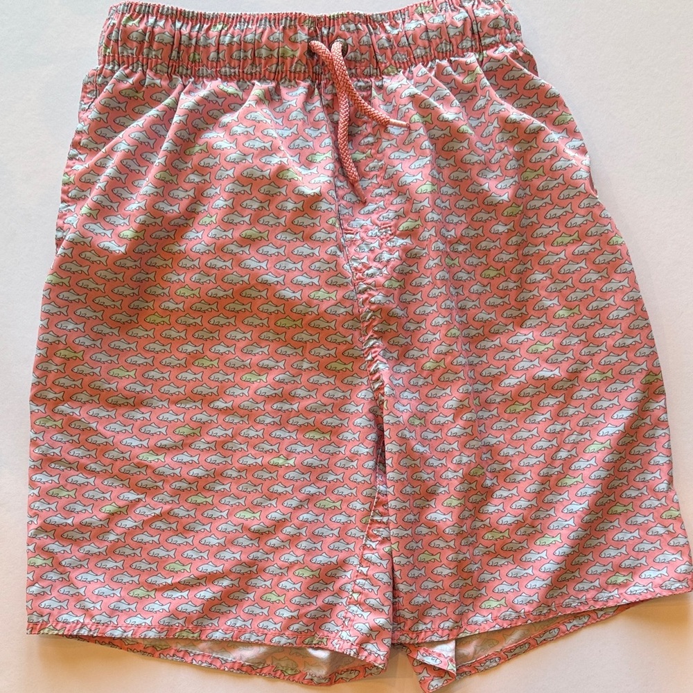 Kids Whale Print Swim Trunks